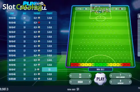 Οθόνη2. Plinko Football (Platipus) Κουλοχέρης
