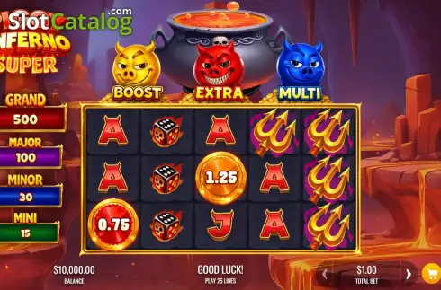 Οθόνη2. Super Piggy Inferno Κουλοχέρης