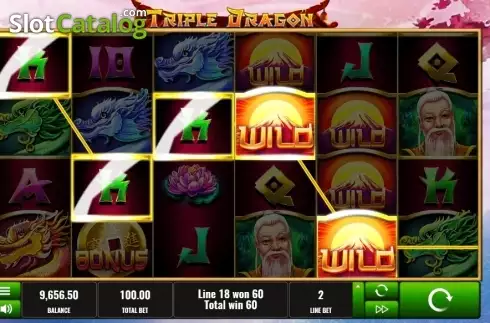 Οθόνη4. Triple Dragon (Platipus) Κουλοχέρης