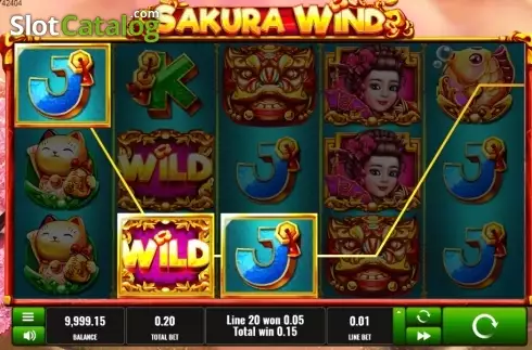 Οθόνη3. Sakura Wind Κουλοχέρης