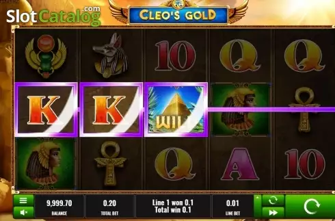 Οθόνη3. Cleo's Gold Κουλοχέρης