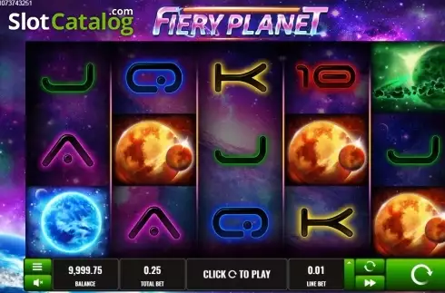Οθόνη2. Fiery Planet Κουλοχέρης
