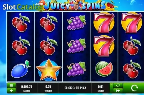 Οθόνη2. Juicy Spins Κουλοχέρης 