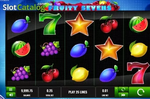 Οθόνη2. Fruity Sevens (Platipus) Κουλοχέρης 
