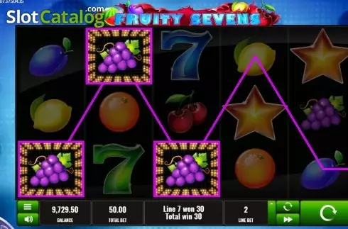 Οθόνη3. Fruity Sevens (Platipus) Κουλοχέρης 