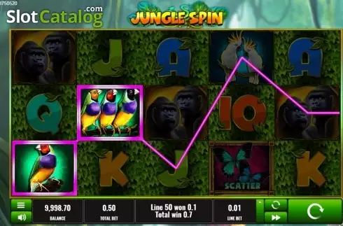 Οθόνη2. Jungle Spin Κουλοχέρης