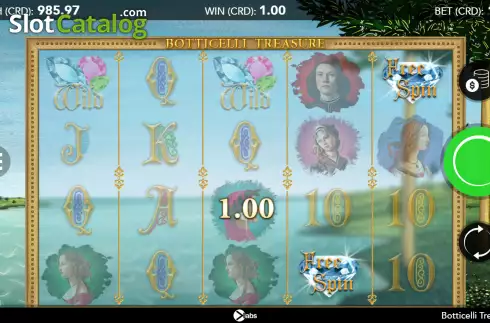 Οθόνη4. Botticelli Treasure Κουλοχέρης
