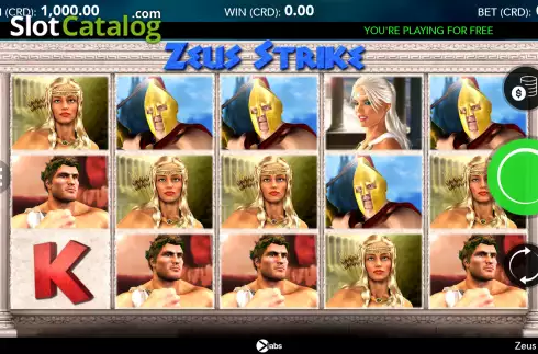 Οθόνη2. Zeus Strike Κουλοχέρης