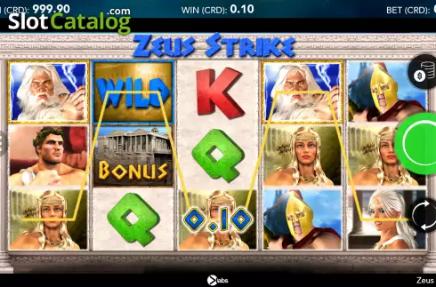 Οθόνη3. Zeus Strike Κουλοχέρης