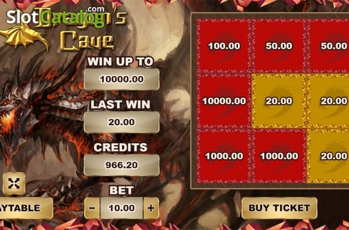 Οθόνη4. Dragons Cave (PlayPearls) Κουλοχέρης