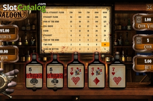 Οθόνη4. Jacks or Better Saloon Κουλοχέρης 