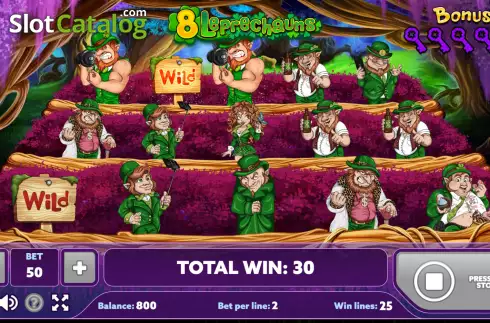 Οθόνη3. 8 Leprechauns Κουλοχέρης