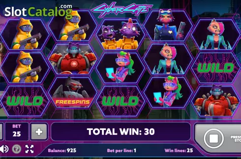 Οθόνη3. Cyber Catz Κουλοχέρης 