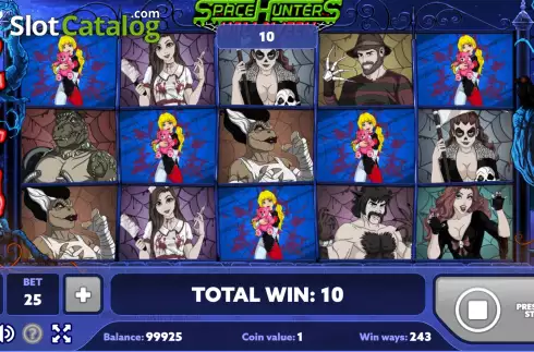 Οθόνη3. Space Hunters Halloween Κουλοχέρης