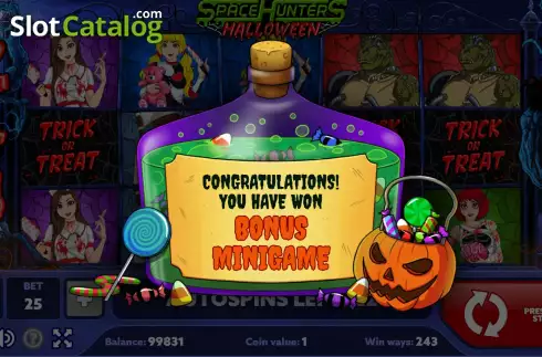 Οθόνη5. Space Hunters Halloween Κουλοχέρης