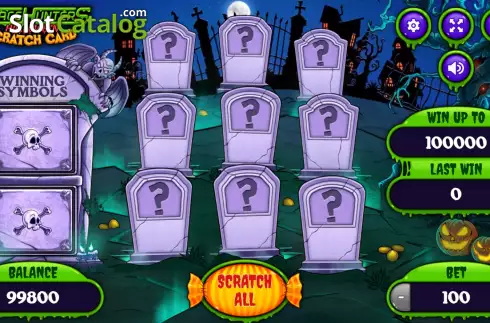 Οθόνη3. Space Hunters Halloween Scratch Card Κουλοχέρης