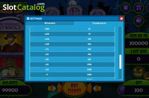 Οθόνη8. Space Hunters Halloween Scratch Card Κουλοχέρης