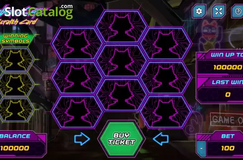 Οθόνη2. Cyber Catz Scratch Card Κουλοχέρης 