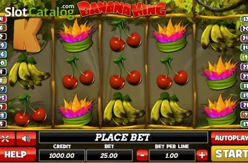 Οθόνη2. Banana King (PlayPearls) Κουλοχέρης