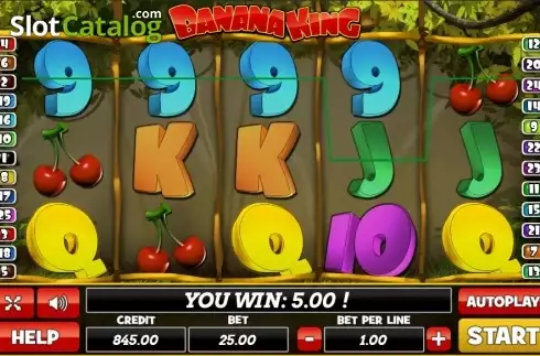 Οθόνη3. Banana King (PlayPearls) Κουλοχέρης