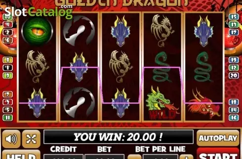 Οθόνη3. Golden Dragon (PlayPearls) Κουλοχέρης 