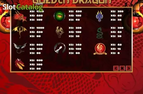 Οθόνη4. Golden Dragon (PlayPearls) Κουλοχέρης 