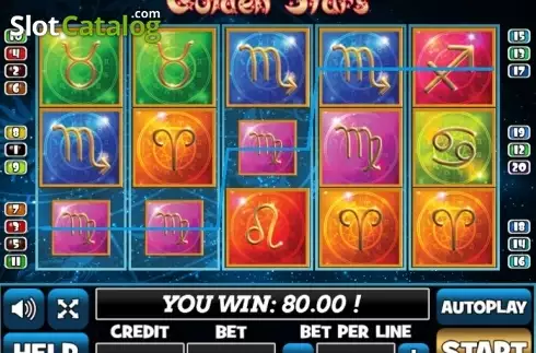 Οθόνη3. Golden Stars (PlayPearls) Κουλοχέρης