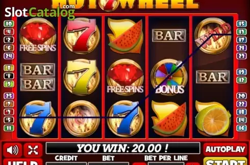 Οθόνη3. Hot 7 Wheel Κουλοχέρης 