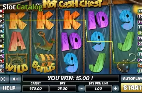 Οθόνη3. Hot Cash Chest Κουλοχέρης
