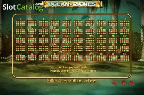 Οθόνη5. Ocean Riches (PlayPearl) Κουλοχέρης 