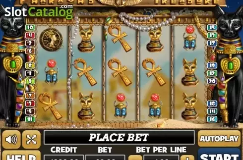 Οθόνη2. Pharaohs Treasure (PlayPearls) Κουλοχέρης