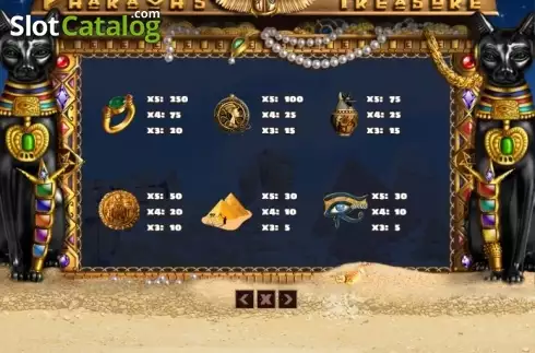 Οθόνη5. Pharaohs Treasure (PlayPearls) Κουλοχέρης
