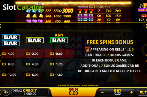 Οθόνη8. 777 (PlayStar) Κουλοχέρης 
