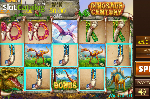 Οθόνη3. Dinosaur Century Κουλοχέρης