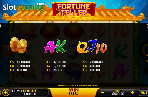 Οθόνη9. Fortune Teller (PlayStar) Κουλοχέρης