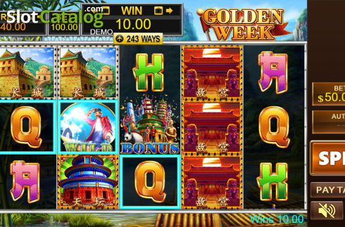 Οθόνη4. Golden Week (PlayStar) Κουλοχέρης