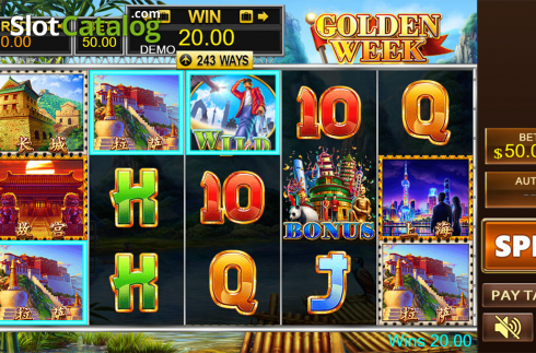 Οθόνη5. Golden Week (PlayStar) Κουλοχέρης
