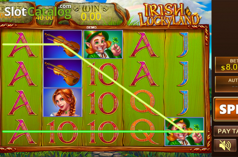 Οθόνη4. Irish Lucky Land Κουλοχέρης 