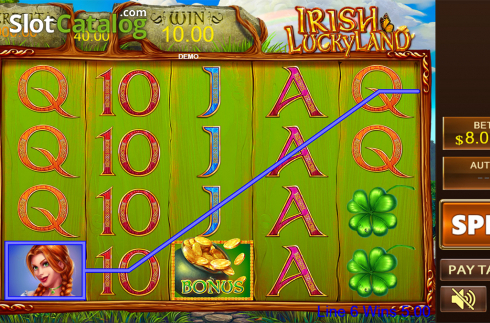 Οθόνη5. Irish Lucky Land Κουλοχέρης 