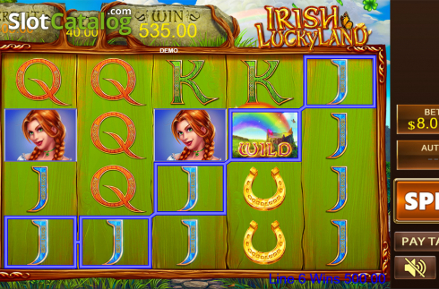 Οθόνη6. Irish Lucky Land Κουλοχέρης 