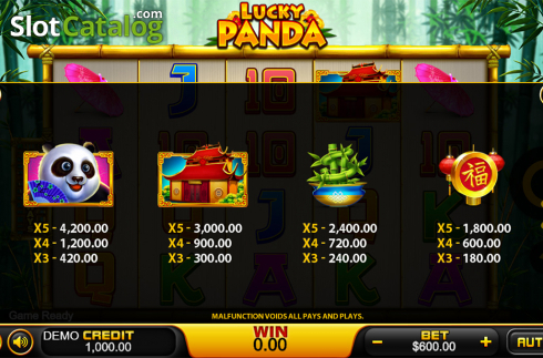 Οθόνη8. Lucky Panda (PlayStar) Κουλοχέρης