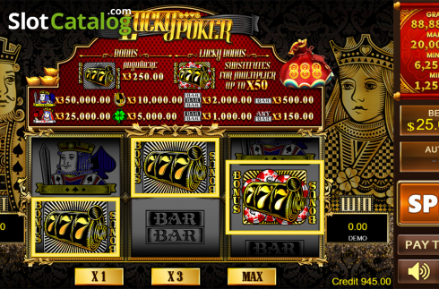 Οθόνη3. Lucky Poker (PlayStar) Κουλοχέρης 