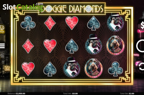 Οθόνη3. Doggie Diamonds Κουλοχέρης