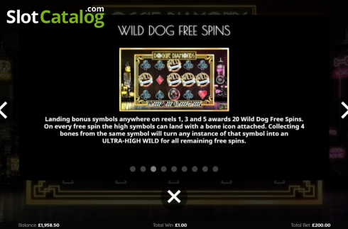 Οθόνη9. Doggie Diamonds Κουλοχέρης