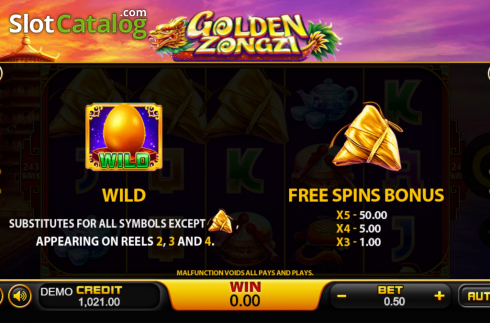 Οθόνη7. Golden Zongzi Κουλοχέρης