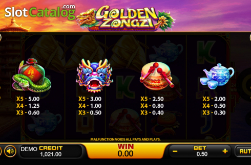 Οθόνη8. Golden Zongzi Κουλοχέρης