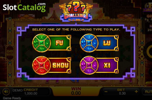 Οθόνη2. Challenge Fu Lu Shou Xi Κουλοχέρης
