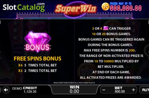 Οθόνη7. Super Win (PlayStar) Κουλοχέρης 