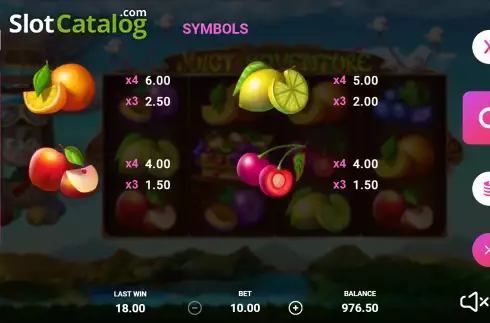 Οθόνη7. Juice Adventure Κουλοχέρης