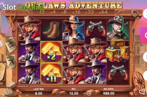 Οθόνη2. Outlaws Adventure Κουλοχέρης